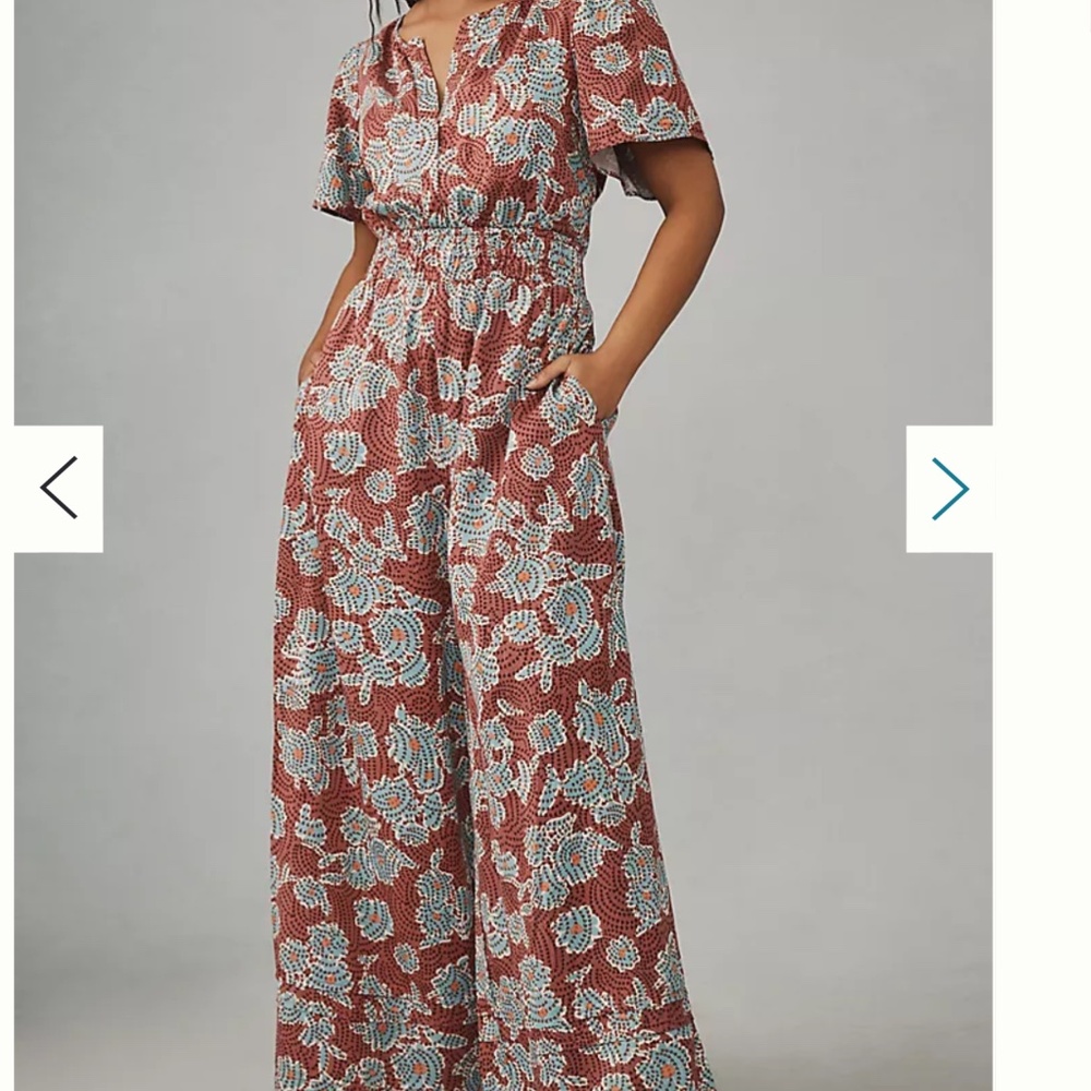 Anthropologie The Somerset Jumpsuit Size Medium Mauve
